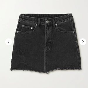 *KSUBI distressed black denim mini skirt* New with tags!